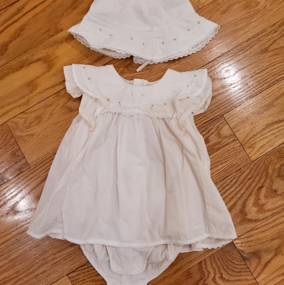 Baby Girl Chloe Romper Dress With Hat